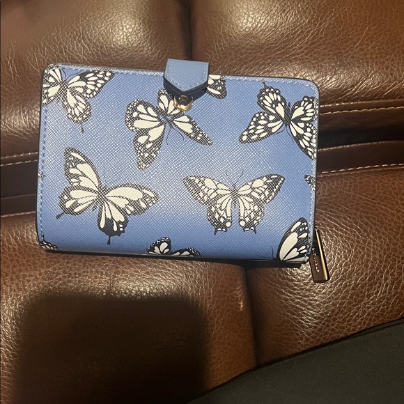 Kate Spade Blue and Black Butterfly Wallet - Picture 3 of 5